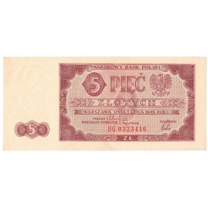 PRL, 5 złotych 1948 BG