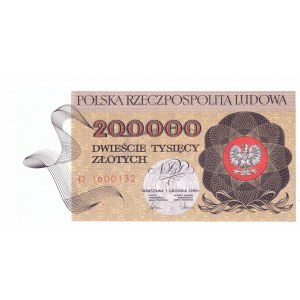 PRL, 200. 000 złotych 1989 D