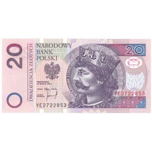 III RP, 20 złotych 1994 YE - seria zastępcza