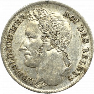 Belgium, 1/4 franc 1844