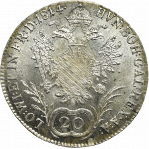 Austria, Franz I, 20 kreuzer 1814