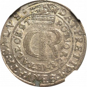 John II Casimir, 30 groschen 1663, Lviv - NGC AU55