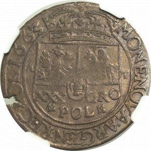Jan II Kazimierz, Tymf 1663, Lwów - NGC AU55