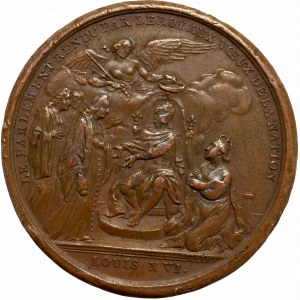 Francja, Ludwik XV, Medal restauracja Parlamentu Tuluzy 1775