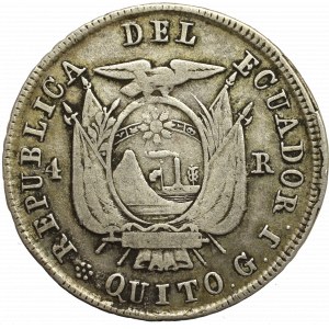 Ecuador, 4 reales 1857