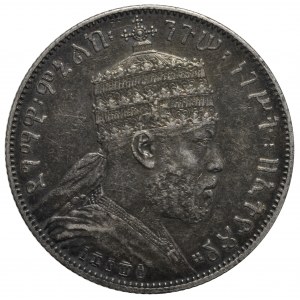 Etiopia, Manelik II, 1/2 birr