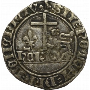 France, Henri VI, blanc aux ecus (1422-1453)