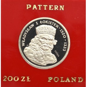 PRL, 200 złotych 1986 Władysław I Łokietek - Próba CuNi