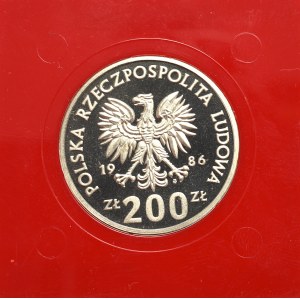 PRL, 200 złotych 1986 Władysław I Łokietek - Próba CuNi