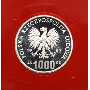 PRL, 1.000 złotych 1987 Muzeum Śląskie w Katowicach - Próba