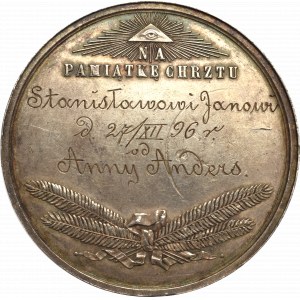 Polska, Medal na pamiątkę chrztu 1896 - Witkowski srebro