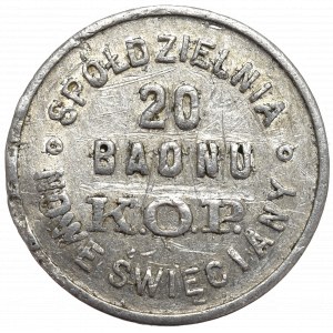 II RP, 1 złoty, 20 baon KOP Nowe Święciany - rzadkie