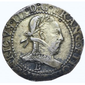 France, Henri III, Franc 1580 Rouen