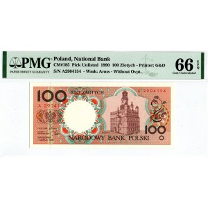 IIIRP, 100 złotych 1990 - A - PMG 66 EPQ