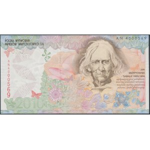 PWPW, banknot testowy Jan Krzeptowski - Sabała 2010
