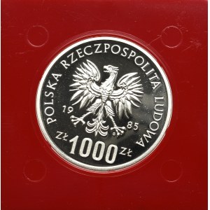 PRL, 1.000 złotych 1985 Przemysław II - Próba srebro