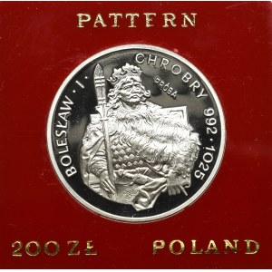 PRL, 200 złotych 1980 Bolesław l Chrobry - Próba srebro