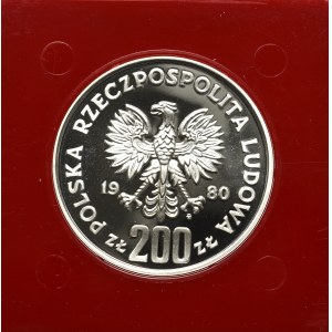 PRL, 200 złotych 1980 Bolesław l Chrobry - Próba srebro