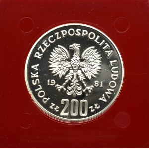 PRL, 200 złotych 1981 Herman - Próba srebro