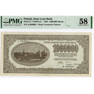 II RP, 1 mln marek polskich 1923 A - PMG 58