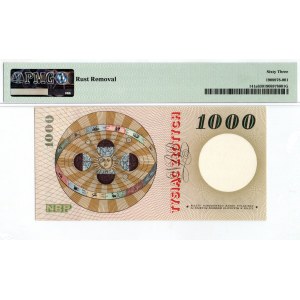 PRL, 1000 złotych 1965 B - PMG 63