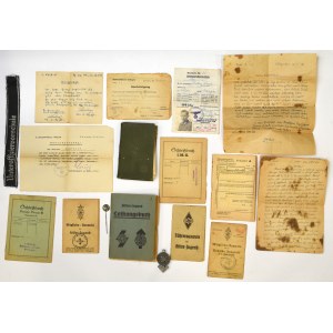 Niemcy, III Rzesza, Zestaw dokumentów i militariów po podoficerze