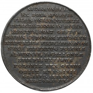 Medal Suity Królewskiej, Zygmunt August, odlew Białogon