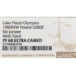 PRL, 200 złotych 1980 Lake Placid - NGC PF68 ULTRA CAMEO