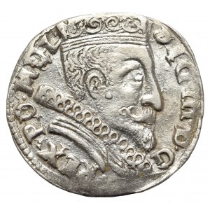 Zygmunt III Waza, Trojak 1598, Wilno - herby Chalecki i głowa wołu - MENNICZY