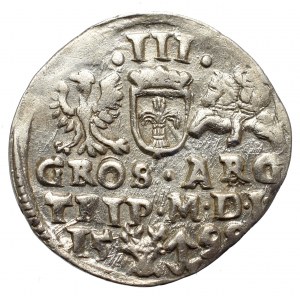 Zygmunt III Waza, Trojak 1598, Wilno - herby Chalecki i głowa wołu - MENNICZY