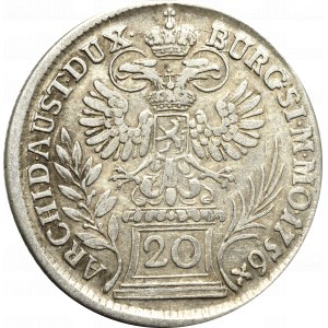 Austria, 20 kreuzer 1756, Prague