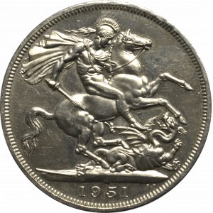 UK, 5 shillings 1951
