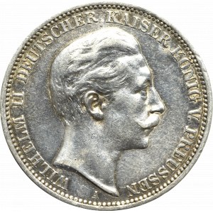 Germany, Preussen, 3 mark 1908