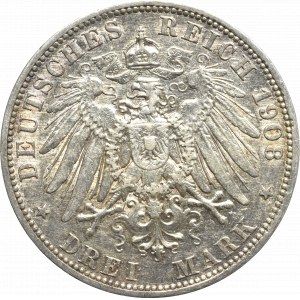Niemcy, Prusy, 3 marki 1908