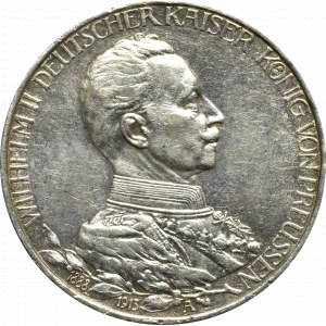 Niemcy, Prusy, 3 marki 1913 - 25 lat rządów Wilhelma II