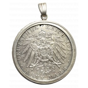 Germany, Bayern, 5 mark 1913