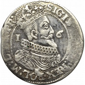 Sigismund III, 18 groschen 1624, Danzig - date overstriked