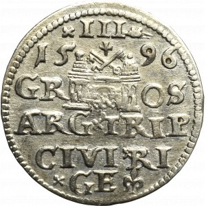 Sigismund III, 3 groschen 1596, Riga