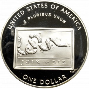 USA, Dollar 2006 - 300 urodziny Benjamina Franklina