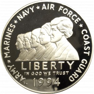 USA, Dollar 1994 - Kobiety w siłach zbrojnych