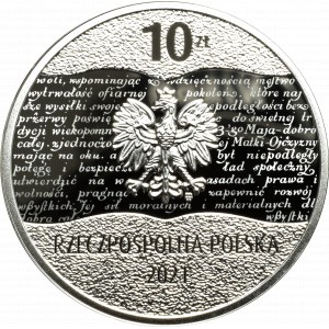 III RP, 10 złotych 2021 - 100 rocznica Konstytucji Marcowej