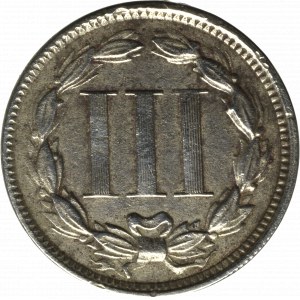 USA, 3 centy 1868