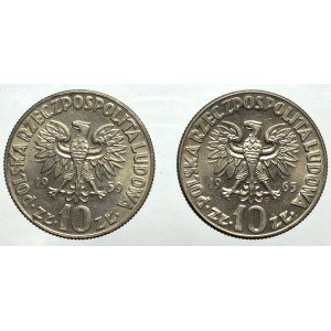 People's Republic of Poland, 10 zlotych 1959 and 1965