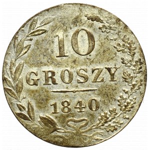 Poland under Russia, 10 groschen 1840