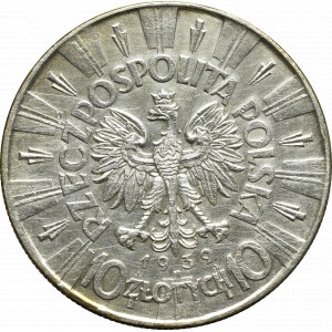 II Republic of Poland, 10 zloty 1939 Pilsudski