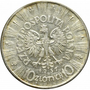 II Republic of Poland, 10 zloty 1937 Pilsudski