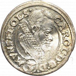 Schlesien, Duchy of Oels, Carl, 3 kreuzer 1614, Oels