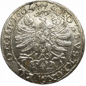 Zygmunt III Waza, Grosz 1604, Kraków - C w tarczy