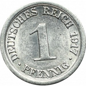 Niemcy, 1 fenig 1917 E