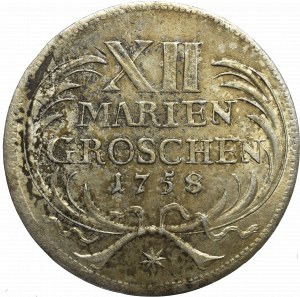 Niemcy, Prusy, Fryderyk II, 12 groszy 1758